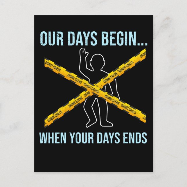 Rättsmedicinsk vetenskap detektiv rättsmedicin for vykort (Framsida)