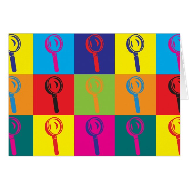 Rättsmedicinsk vetenskapspopkonst hälsningskort (Framsidan Horizontal)