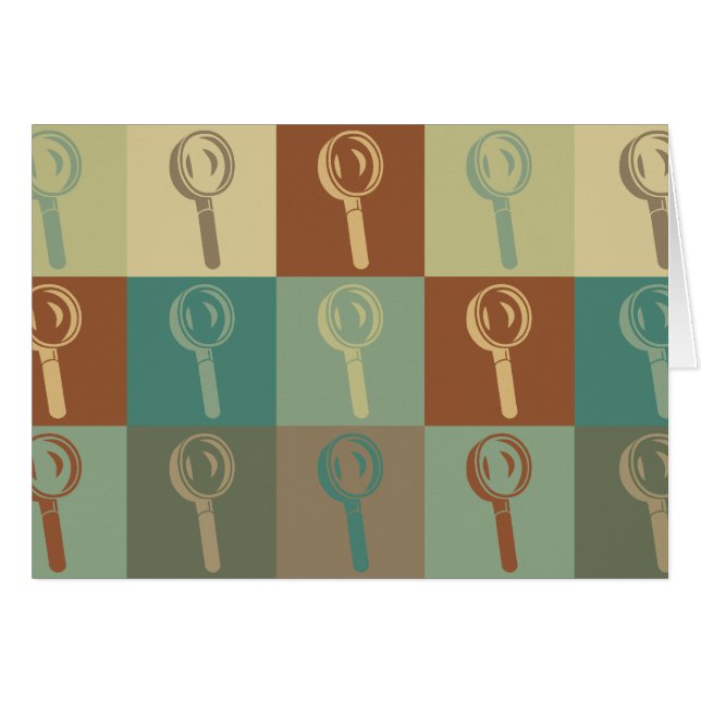 Rättsmedicinsk vetenskapspopkonst hälsningskort (Framsidan Horizontal)