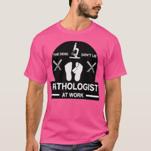 Rättsmedicinska patologigåvor för kriminalteknisk t shirt