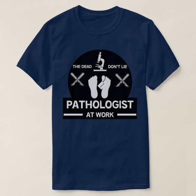 Rättsmedicinska patologigåvor för kriminalteknisk  t shirt (Design framsida)