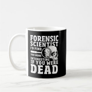 rättsmedicinska vetenskapsmännen Crime Scene Funny Kaffemugg