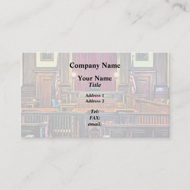 Rättssal Visitkort (Framsida)