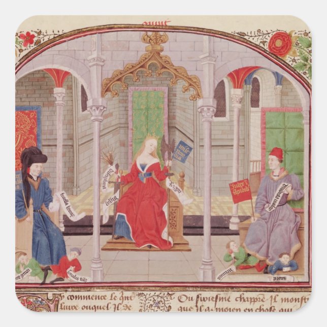 Rättsteorin Fyrkantigt Klistermärke (Framsida)