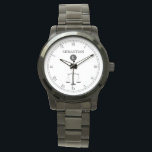 Rättsväsendet skalar Monogram Law Proffesional Wat Armbandsur<br><div class="desc">Ett eget namn för eleganten svart och vitt ansikte-klocka, med en rättvisesymbol och en plats för din presentmottagares namn. En underbar gåva till alla som befinner sig i advokatskola, en nuvarande eller pensionerad advokat eller domare, polis eller professionell. En underbar gåva till någon som just passerat en tuff pub-examen. Den...</div>