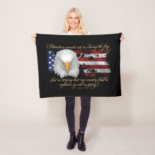 Rättvis patriotism fleecefilt