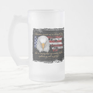 Rättvis patriotism frostat ölglas
