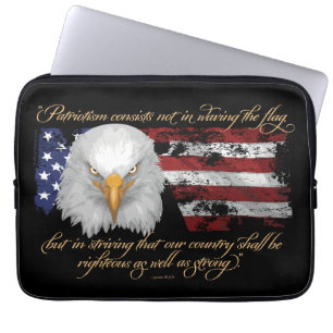 Rättvis patriotism laptop fodral