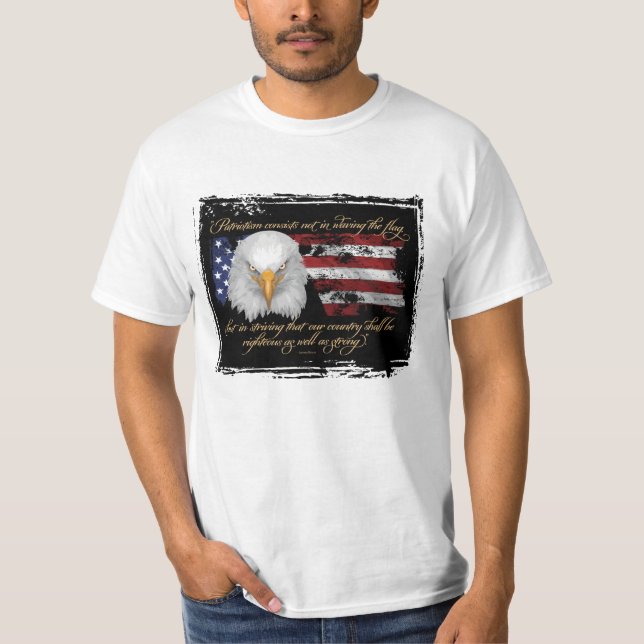 Rättvis patriotism t shirt (Framsida)