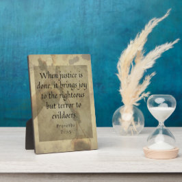 Rättvisa 21:15 ger glädje åt rättfärdigt