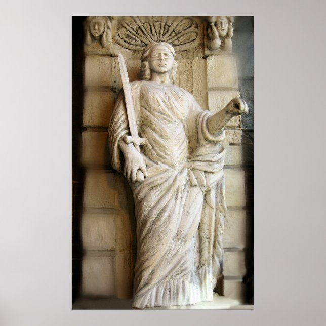 Rättvisa är blind Poster (Framsidan)