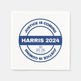 Rättvisa är på väg | Kamala harris Walz Val Pappersservett