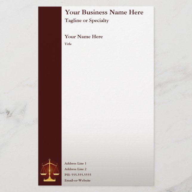 rättvisa brevpapper (Framsida)