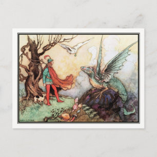 Rättvisa en av Warwick Goble Vykort