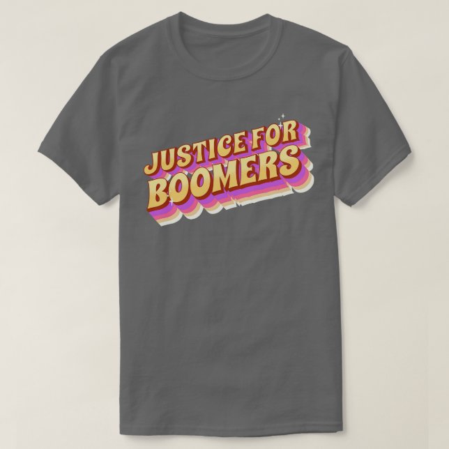 Rättvisa för boomerer 1 t shirt (Design framsida)