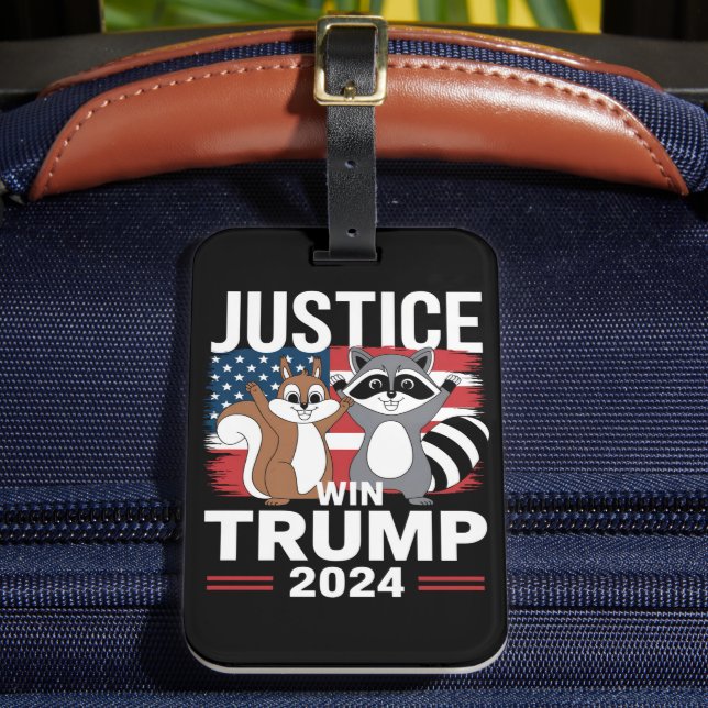 Rättvisa För Jordnötten Vinner Trump 2024 Bagagebricka (Framsida Insitu 2)