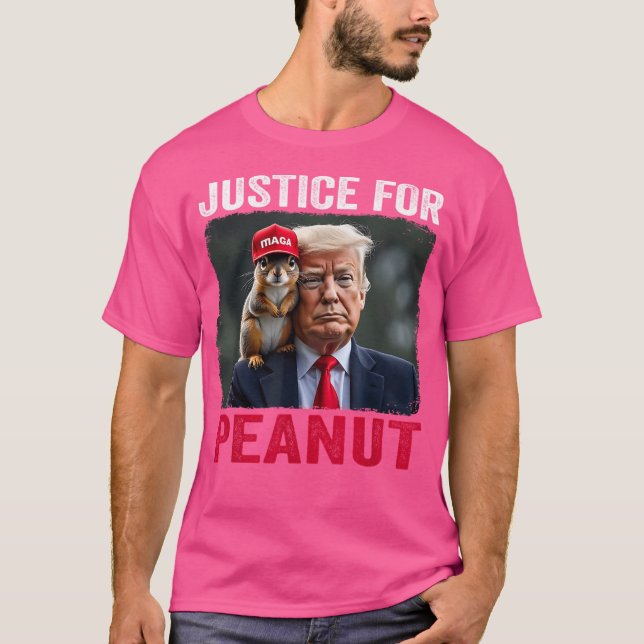 Rättvisa för jordnöttruppen t shirt (Framsida)