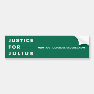 Rättvisa för Julius Jones Bumper Sticker Bildekal