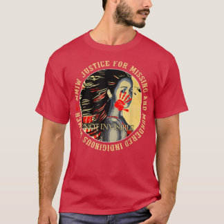 Rättvisa för MMIW som saknar dödad inhemsk resil T Shirt