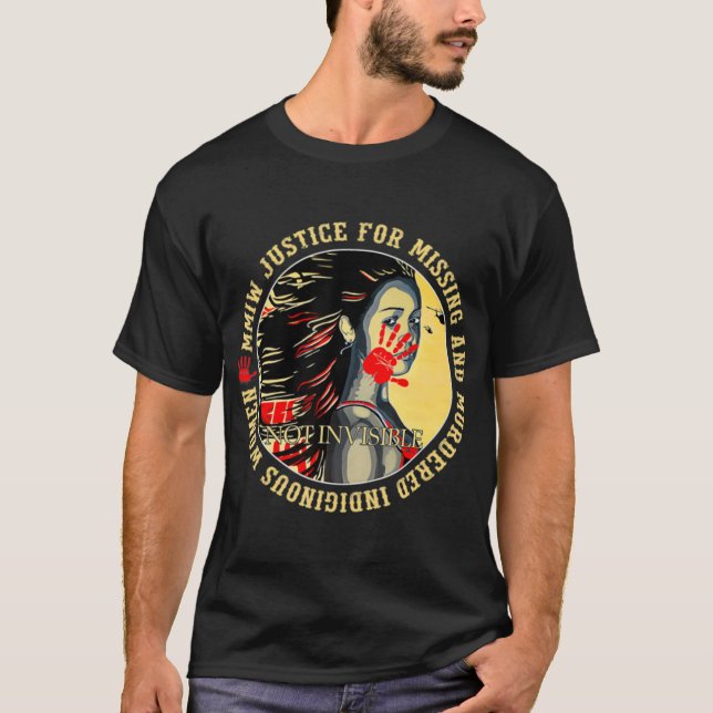 Rättvisa för MMIW som saknas i mord på inhemska T Shirt (Framsida)