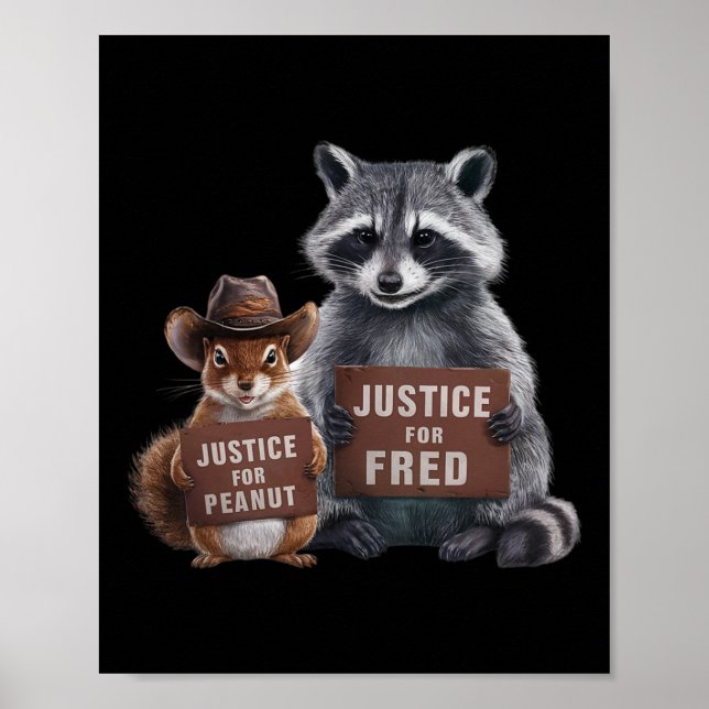 Rättvisa för peanut, ekorre rättvisa för Fred T Poster (Framsidan)