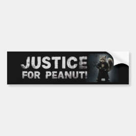 Rättvisa för Peanut, ekorren BUMPER STICKER Bildekal