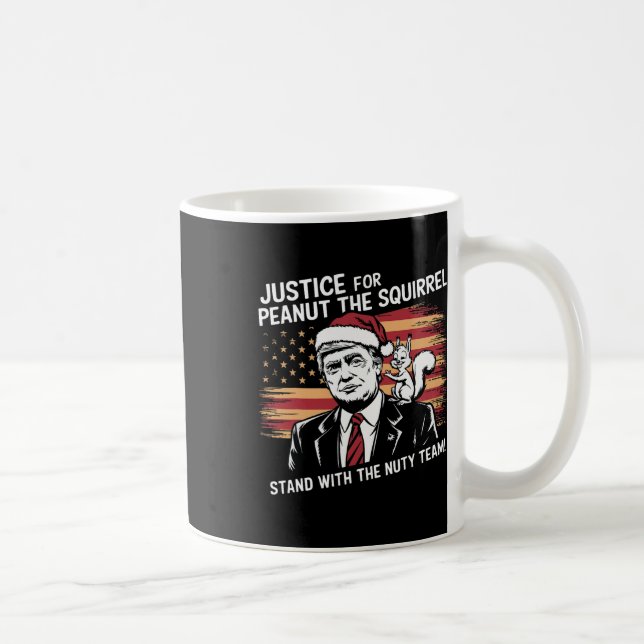 Rättvisa för peanut-ekorren - Jul Julafton S Kaffemugg (Höger)