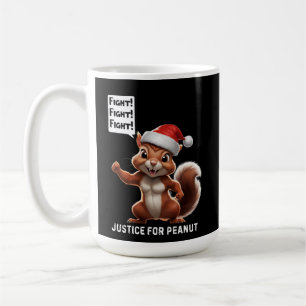 Rättvisa för peanut-julen MAGA Kaffemugg