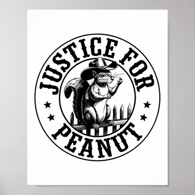 Rättvisa för peanut Sticker2 Poster (Framsidan)
