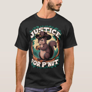 Rättvisa för P'Nöt - Cute Peanut the Squirrel Cowb T Shirt
