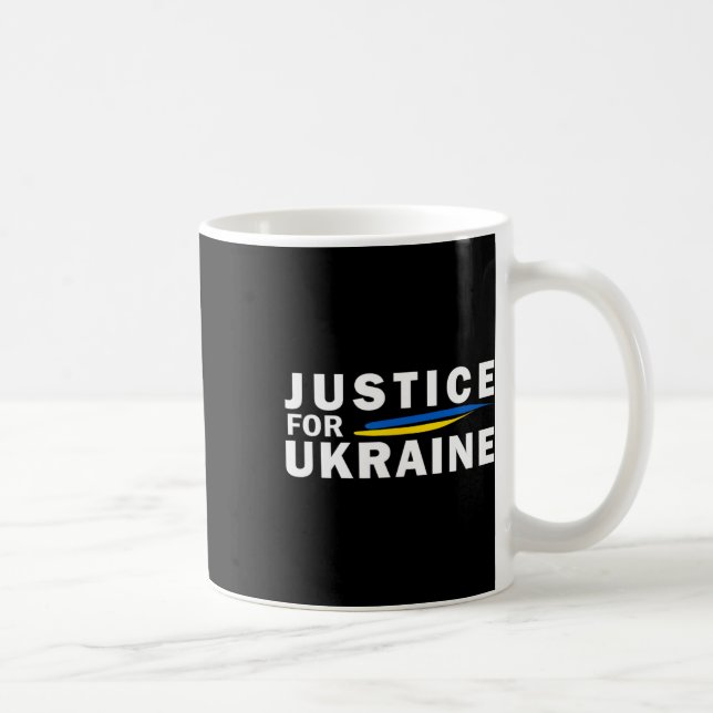 Rättvisa för Ukraina. Krig  Kaffemugg (Höger)