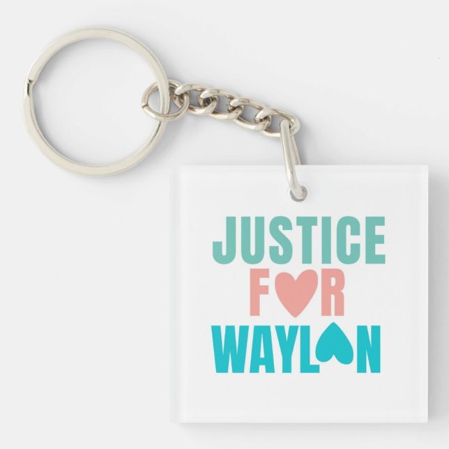 Rättvisa för Waylon Keychain (Framsidan)