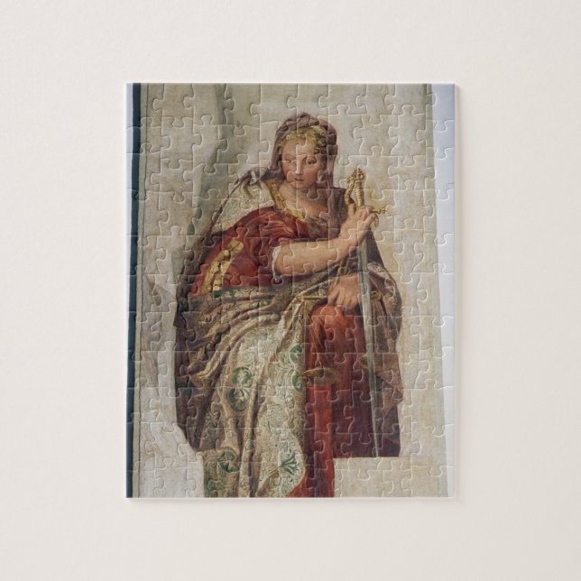 Rättvisa från väggarna av sacristyen (frescoen) pussel (Vertikal)