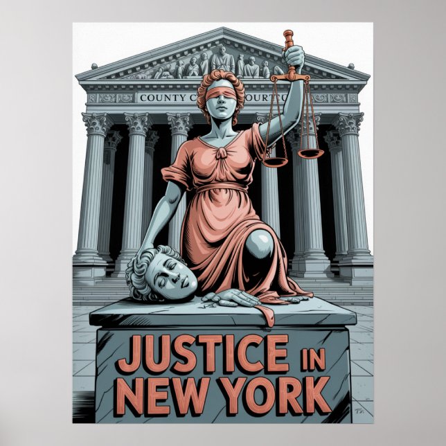 Rättvisa i New York County Court Poster (Framsidan)
