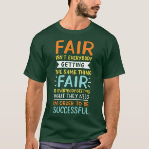 Rättvisa lyckade bud t shirt