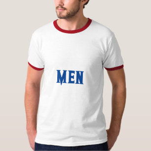 Rättvisa män Text Djupblå Färg Mäns Grundläggande T Shirt