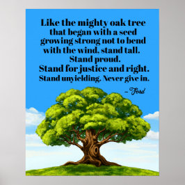 Rättvisa och Höger Poster