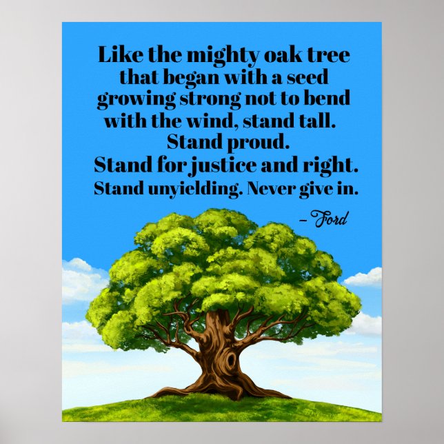 Rättvisa och Höger Poster (Framsidan)