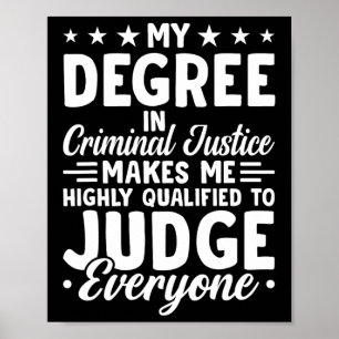 Rättvisa Studenten: min grad i brottmål Poster