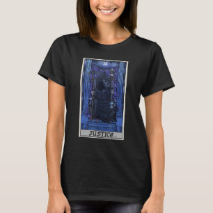 Rättvisa Tarotkort Grim Reaper Halloween Goth Skrä T Shirt
