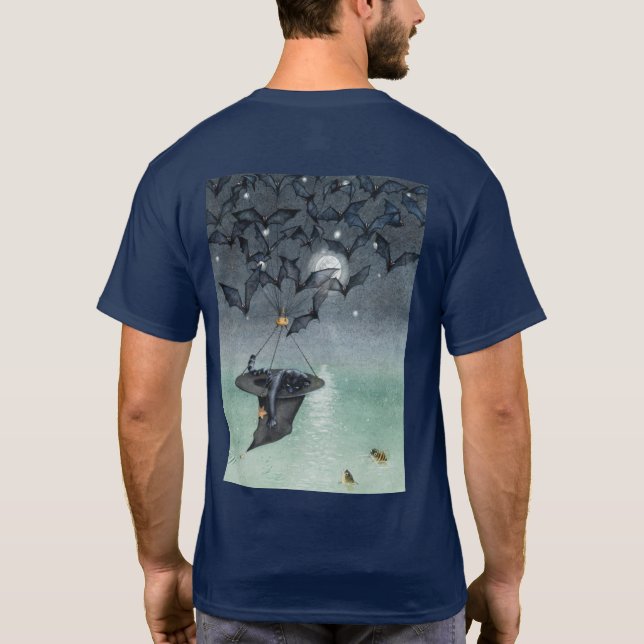Rättvisa Vind och efter Seas CLothing med Logotyp T Shirt (Baksida)