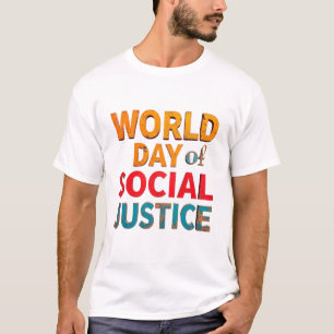 Rättvisan i social omfattar principerna om jämlikh t shirt