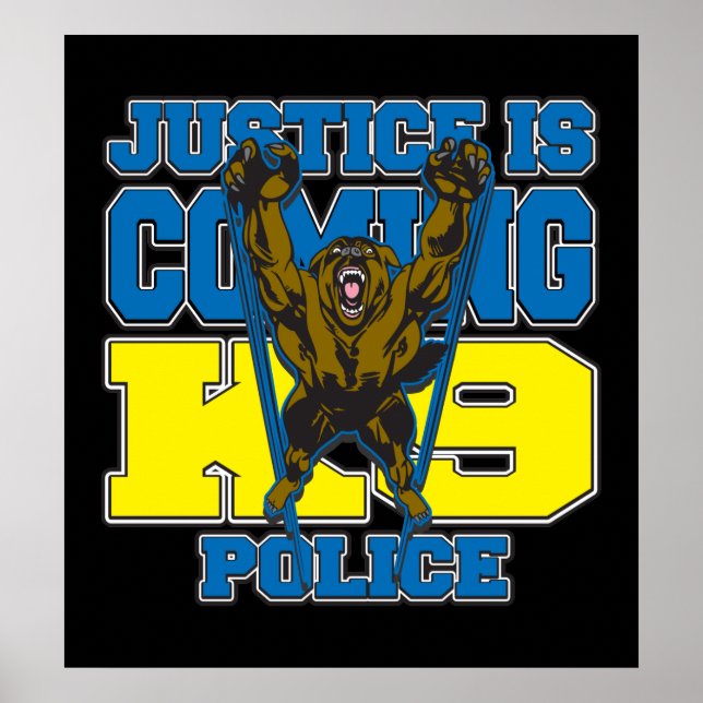 Rättvisan kommer nu till K9-polisen Poster (Framsidan)
