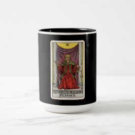 Rättvisans Tarot Två-Tonad Mugg