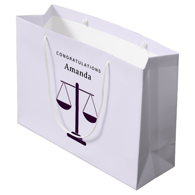 Rättvisans våg Juridiska tjänster Symbol Examen (Baksidan Vinklad)