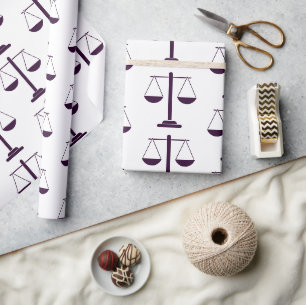 Rättvisans vågar Juridiska tjänster Symbolmönster Presentpapper