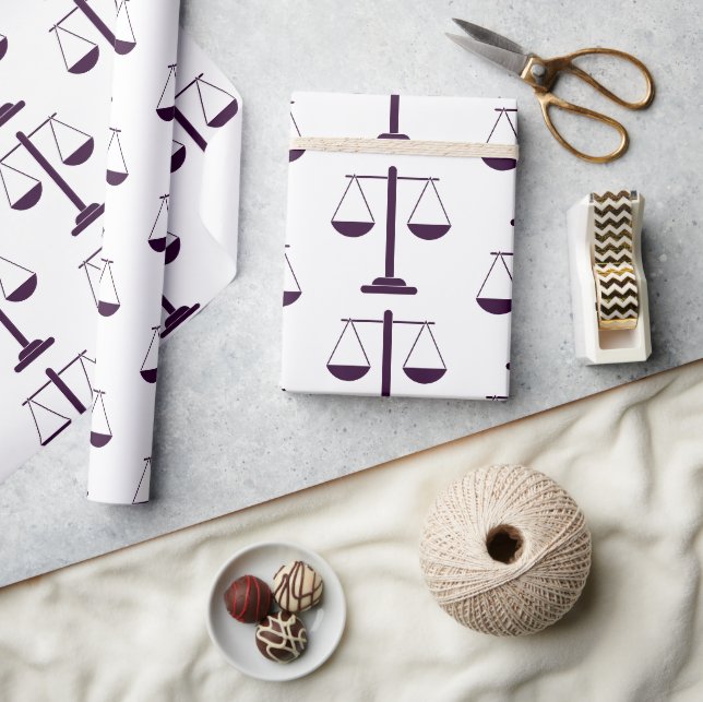 Rättvisans vågar Juridiska tjänster Symbolmönster Presentpapper (Hantverk)