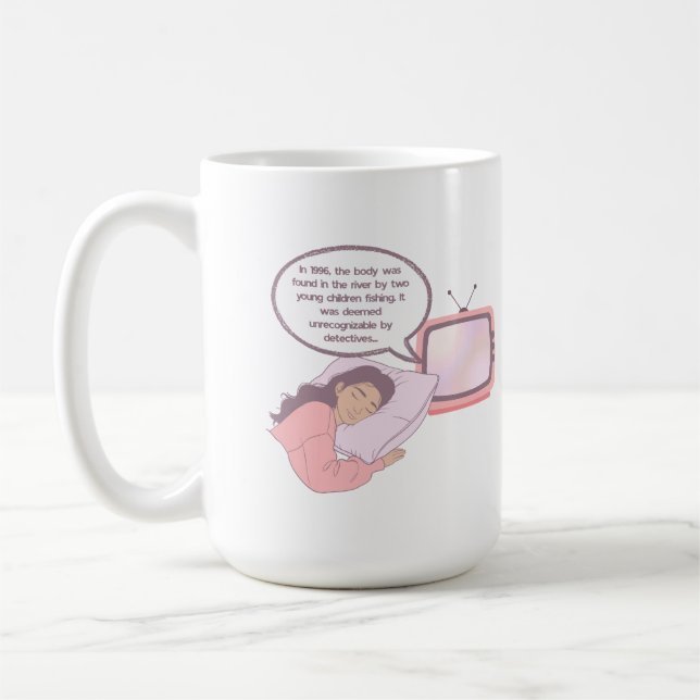 Rättviseentusiast Minimalistisk Design | Mörk Humo Kaffemugg (Vänster)