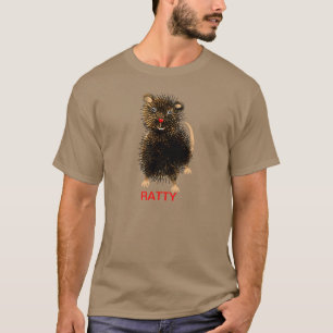 Ratty den nyckfulla roliga gulliga råttan tee shirt