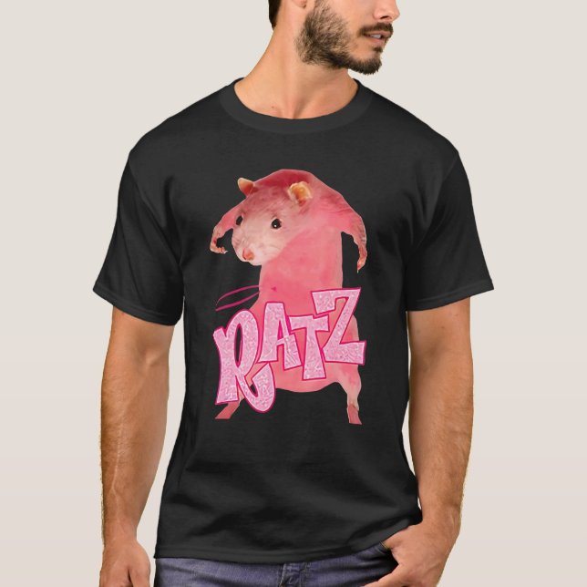 Ratz Cute Rosa Mouse T Shirt (Framsida)